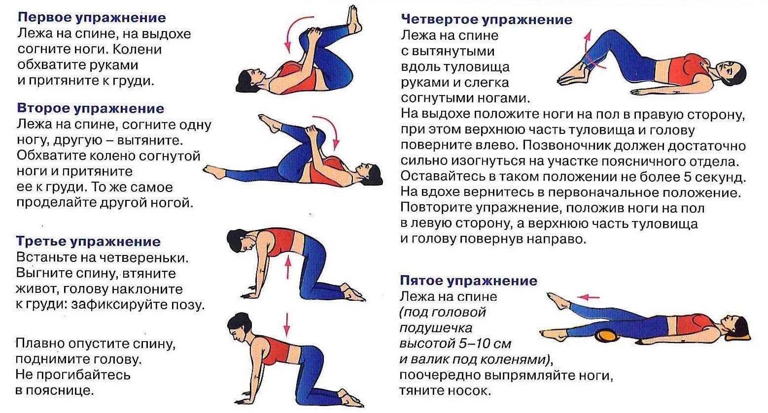 Гимнастика для спины при остеохондрозе: правила выполнения, комплексы упражнений