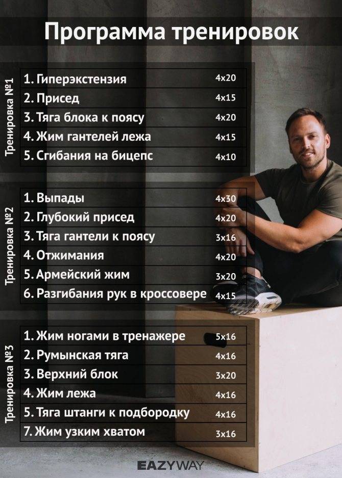 Как правильно составить программу тренировок в тренажерном зале