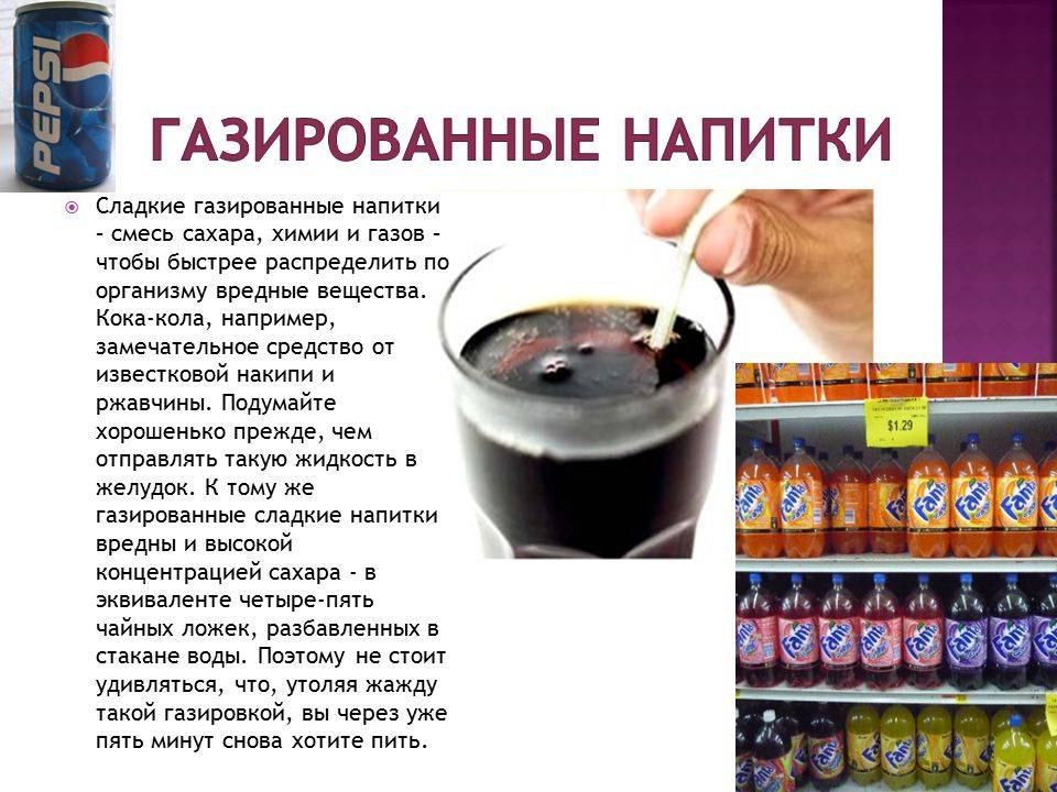 Вред газированных напитков на организм человека, чем опасны лимонад и сладкая газировка для здоровья | alkopolitika.ru