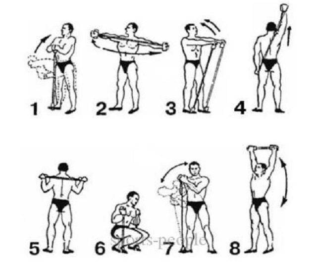 Упражнений с эспандером для мужчин: занятий дома для рук, грудныи и других мышц тела