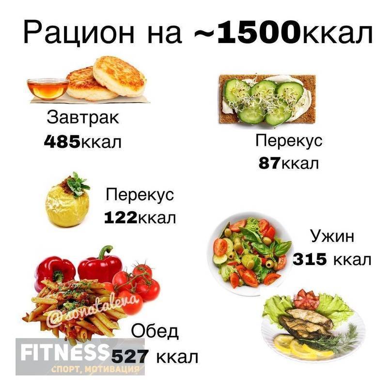 Меню на день в 1300 калорий. 5 вариантов пп- рациона на 1300-1500 ккал в день.