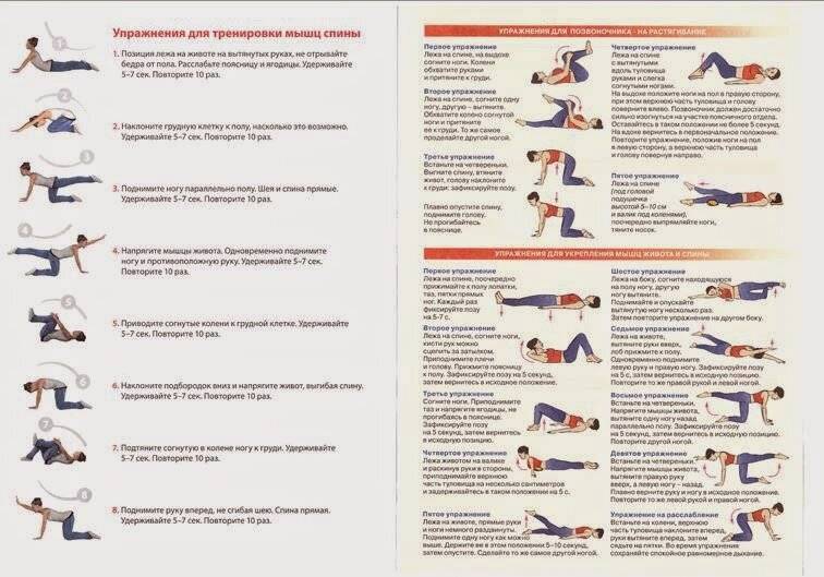 Упражнения при болях в пояснице: лечебная гимнастика