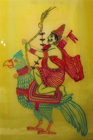 Кама - бог любви с цветочными стрелами