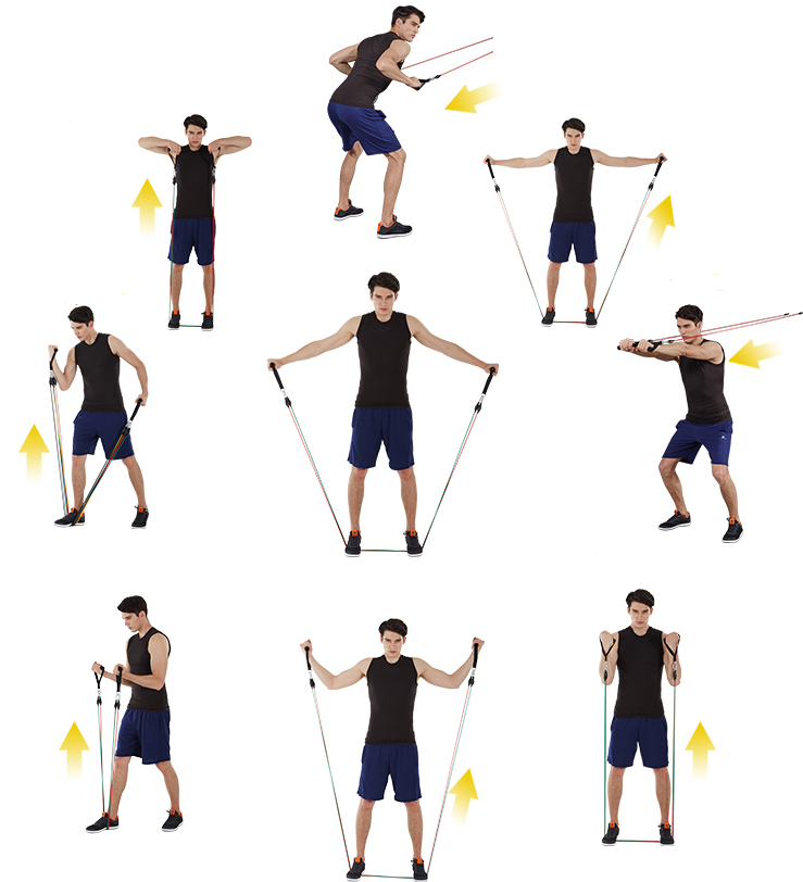 Упражнения с фитнес резинками - примеры тренировок