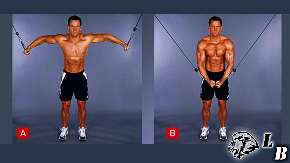 Сведение рук – упражнения в кроссовере на верхних блоках: вариации для верха и середины груди