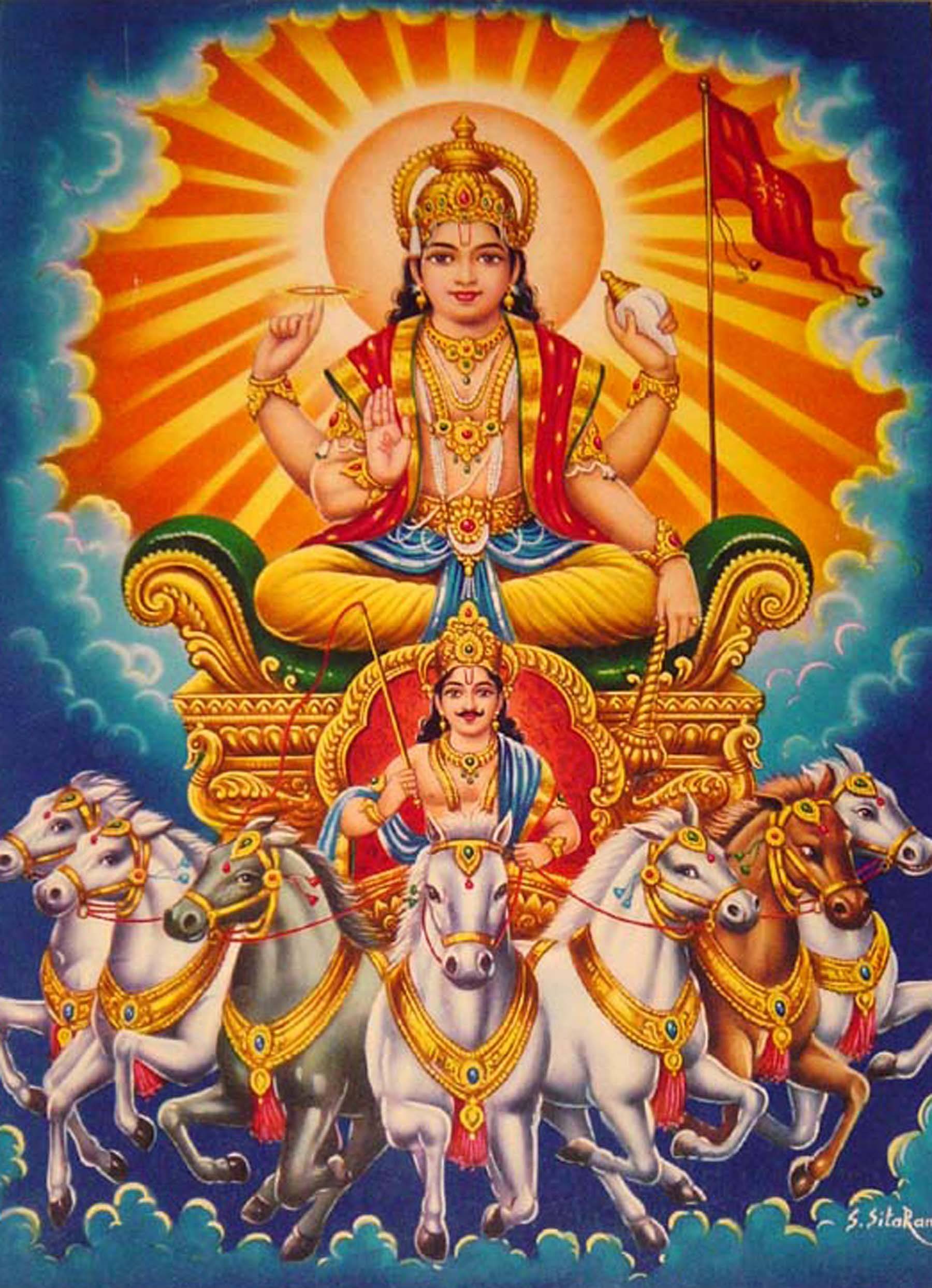 Сурья - бог солнца, света и мудрости
