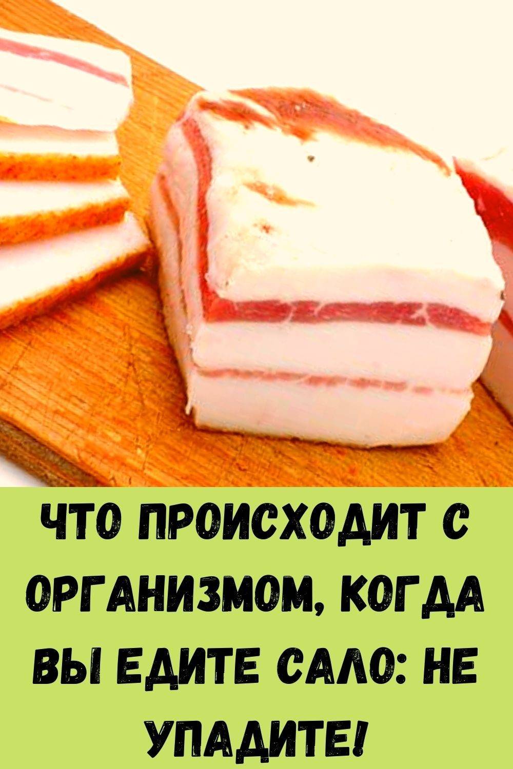 Ешьте сало регулярно – вся правда о любимом продукте
