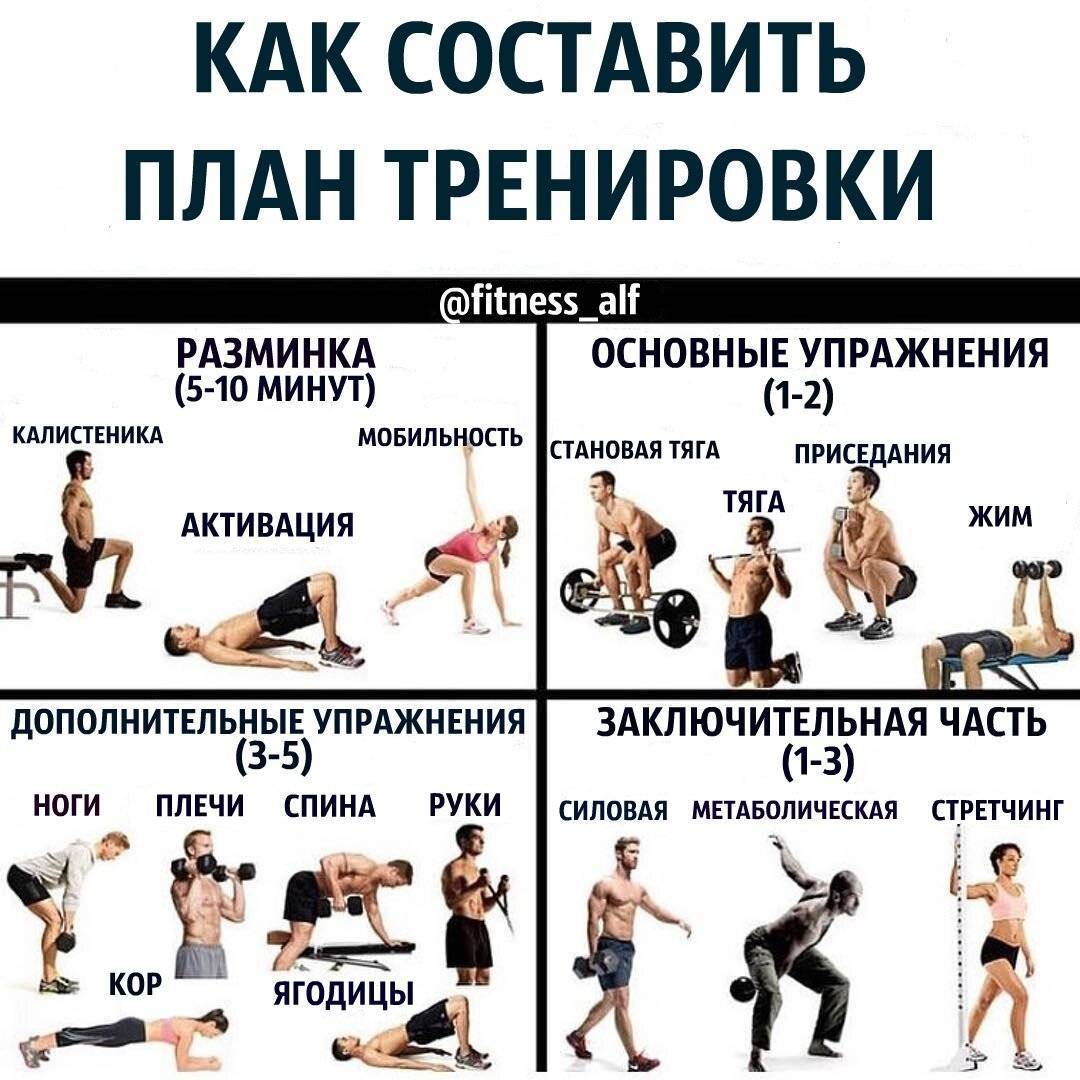 Программа тренировок в тренажерном зале для мужчин на рельеф, одновременно для набора массы и убрать живот и бока