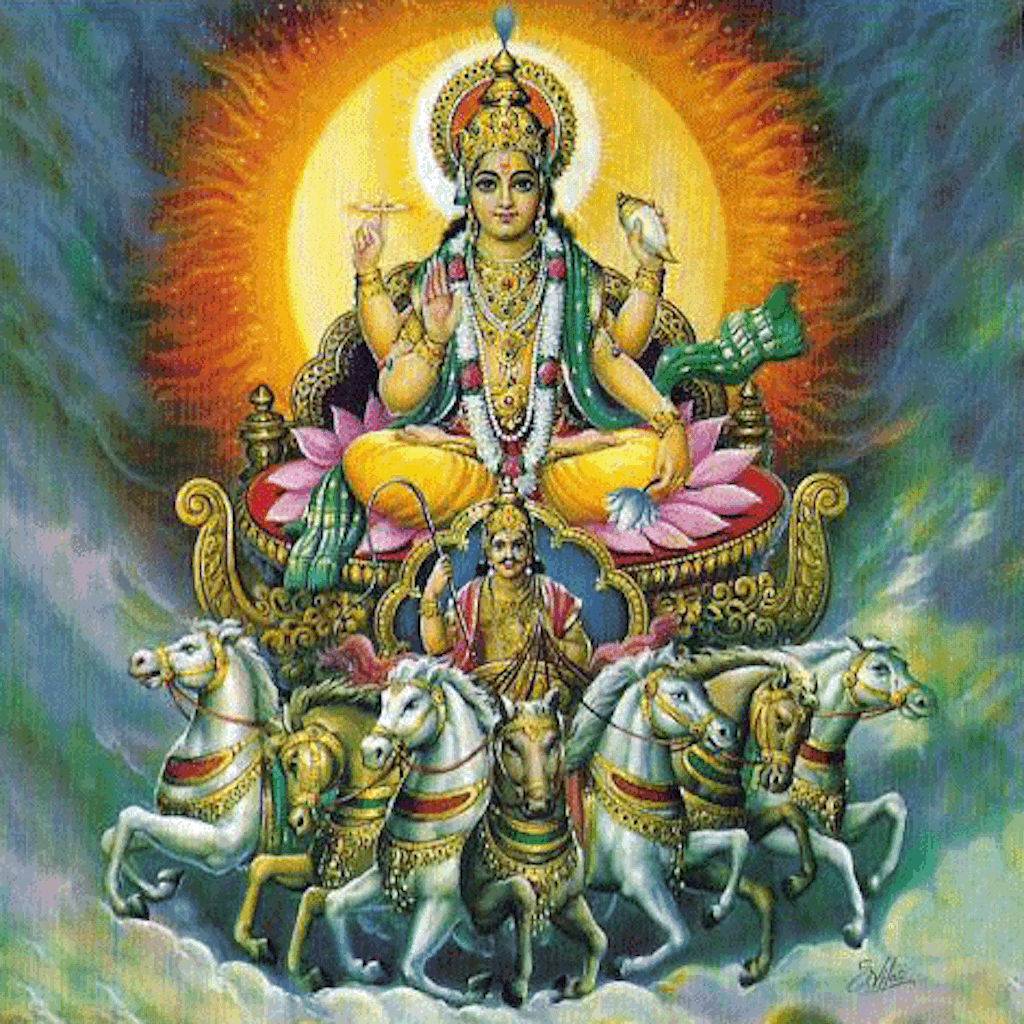 Индийский бог солнца Сурья