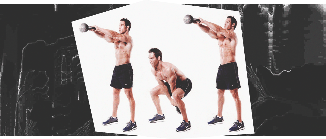 Пять упражнений с гирей на все мышцы для начинающих