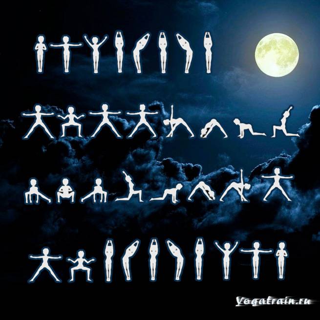 Комплекс йоги приветствие луне