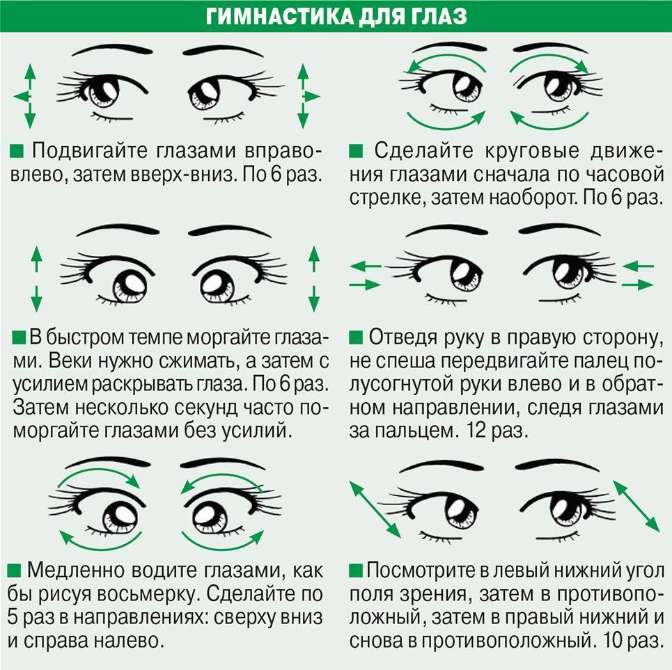 Упражнения для глаз при катаракте